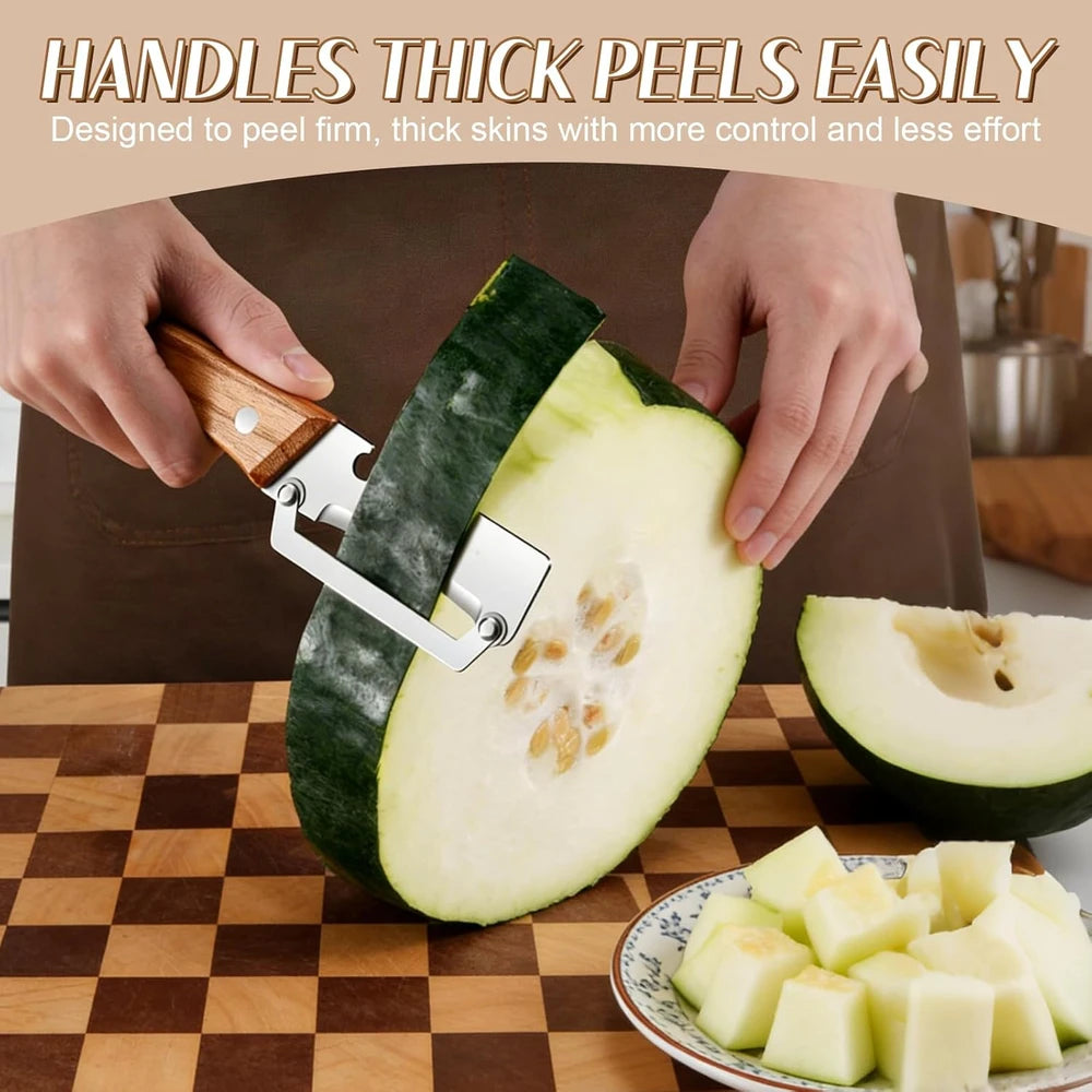 Wooden Handle Vegetable Peeler