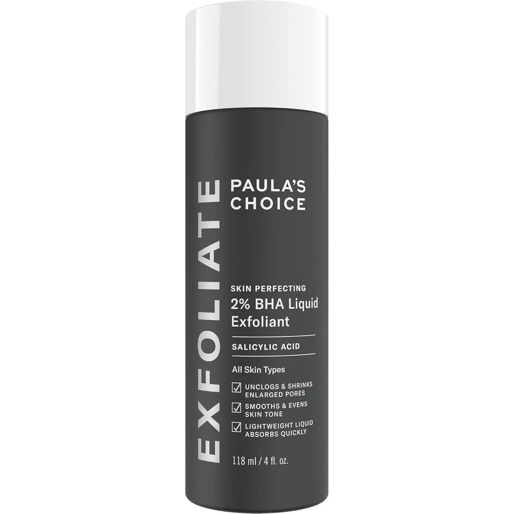 Paula's Choice SKIN PERFECTING 2% BHA Liquid Exfoliant with Salicylic Acid, Facial Polish for Pores, Wrinkles & Fine Lines, Suitable for Blackhead-Prone Skin, Fragrance-Free