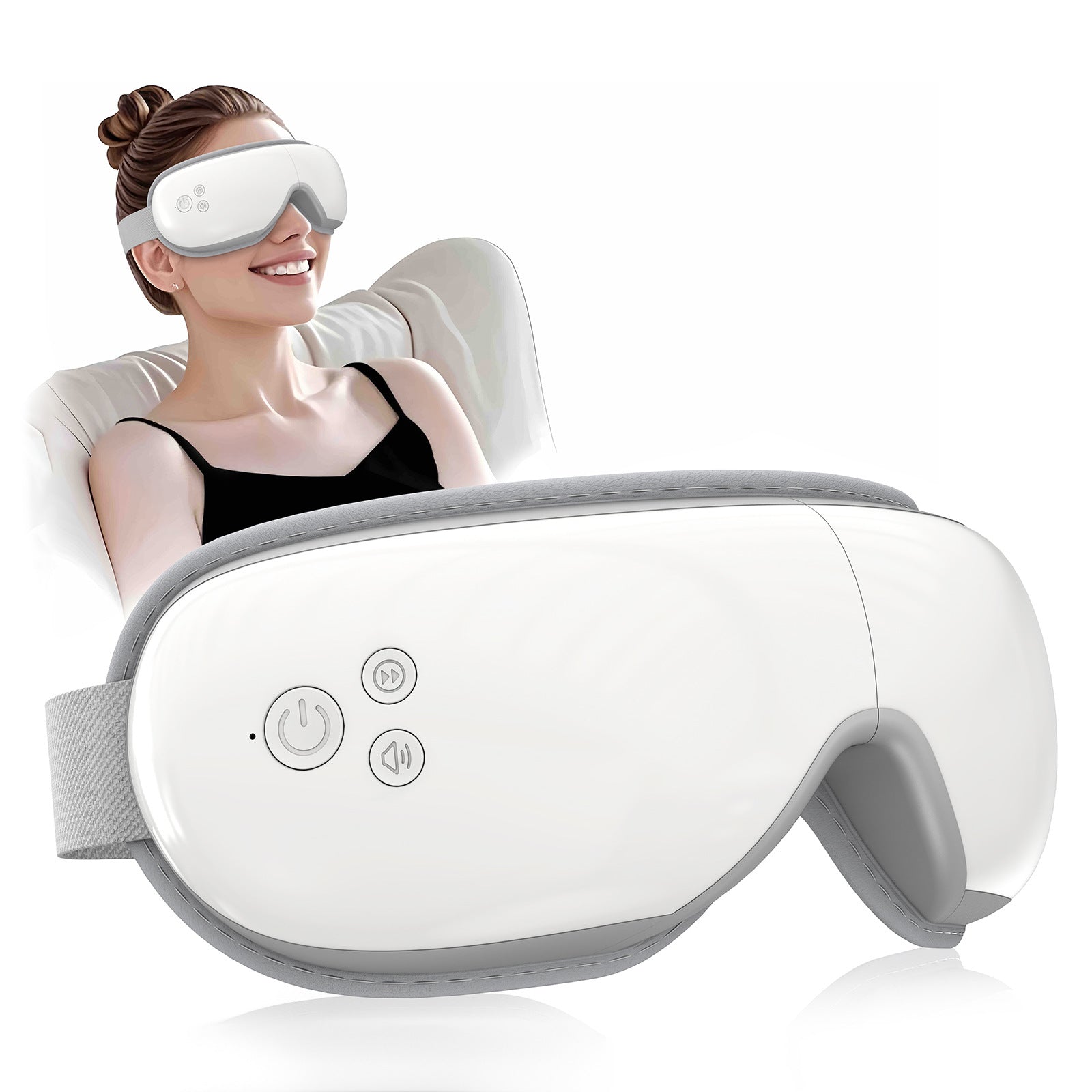Bluetooth Eye Massager with Heat Therapy