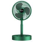 Portable folding desk fan with phone holder